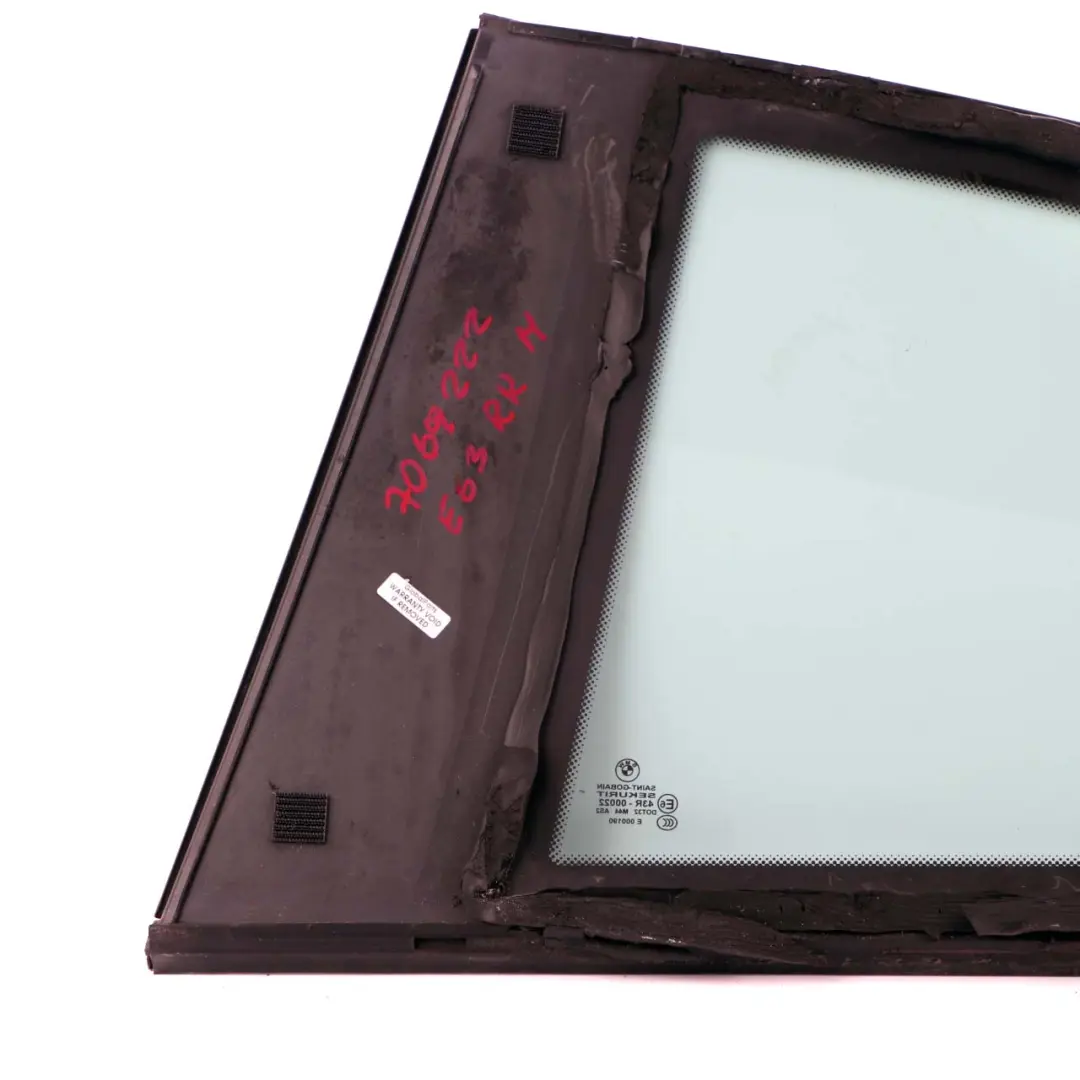 Puerta Trasera Derecha Cristal Ventana Lateral Verde AS2 para BMW Serie 6 E63 con número de pieza 7069222 BMW Serie 6 E63 Puerta Trasera Derecha Cristal Ventana Lateral Verde AS2 - SKU 7069222 - Número de pieza 7069222