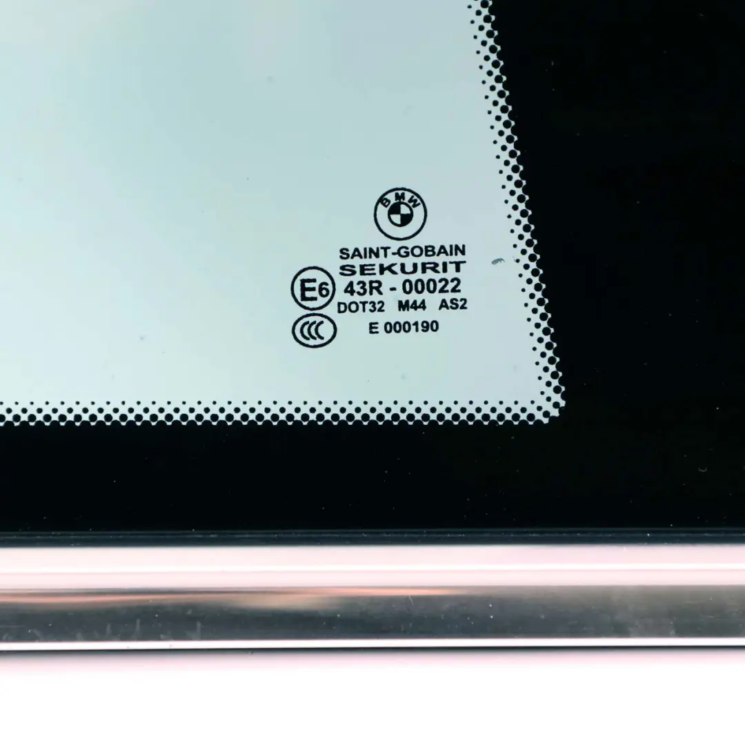 BMW Série 6 E63 Porte Arrière Droite Fenêtre latérale Verte AS2 - SKU 7069222 - Numéro de pièce 7069222