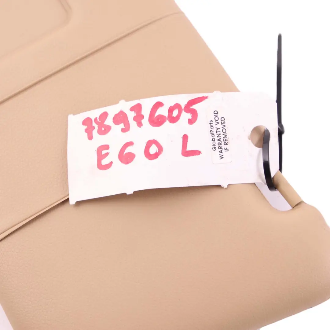 5er Reihe E60 E61 Sonnenblende/Spiegel beleuchtet links BEIGE für BMW mit Teilenummer 7069753 BMW 5er Reihe E60 E61 Sonnenblende/Spiegel beleuchtet links BEIGE - SKU 7069753-1 - Teilenummer 7069753