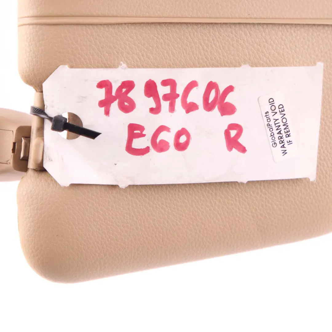 BMW E60 E61 Right O/S Illuminated Sun Visor Mirror Beige - SKU 7069754-1 - Part number 7069754