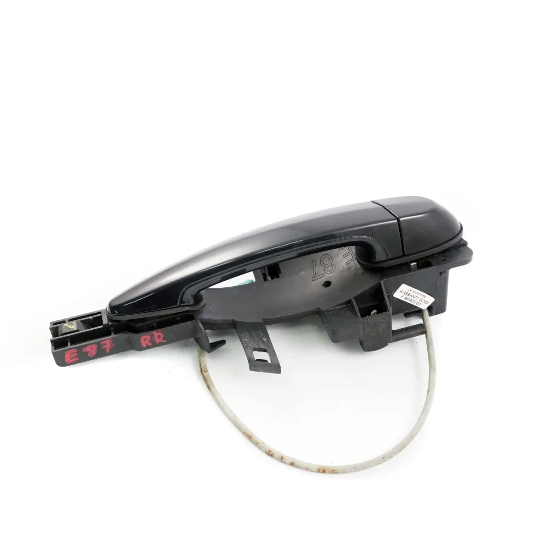 BMW 1 Series E87 Complete Rear Right Grab Handle O/S Black Sapphire Metallic 475 - SKU 7069759-BS - Part number 7069759