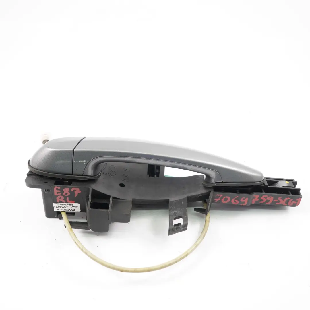 Agarre Trasero Izquierdo Exterior Spacegrau Gris Espacial Tirador para BMW E87 con número de pieza 7069759 BMW E87 Agarre Trasero Izquierdo Exterior Spacegrau Gris Espacial Tirador - SKU 7069759-SCG1 - Número de pieza 7069759