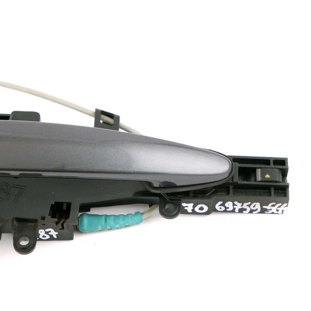 BMW 1 4 E87 Asidero trasero derecho completo Sparkling Graphite A22 - SKU 7069759-SG4 - Número de pieza 7069759