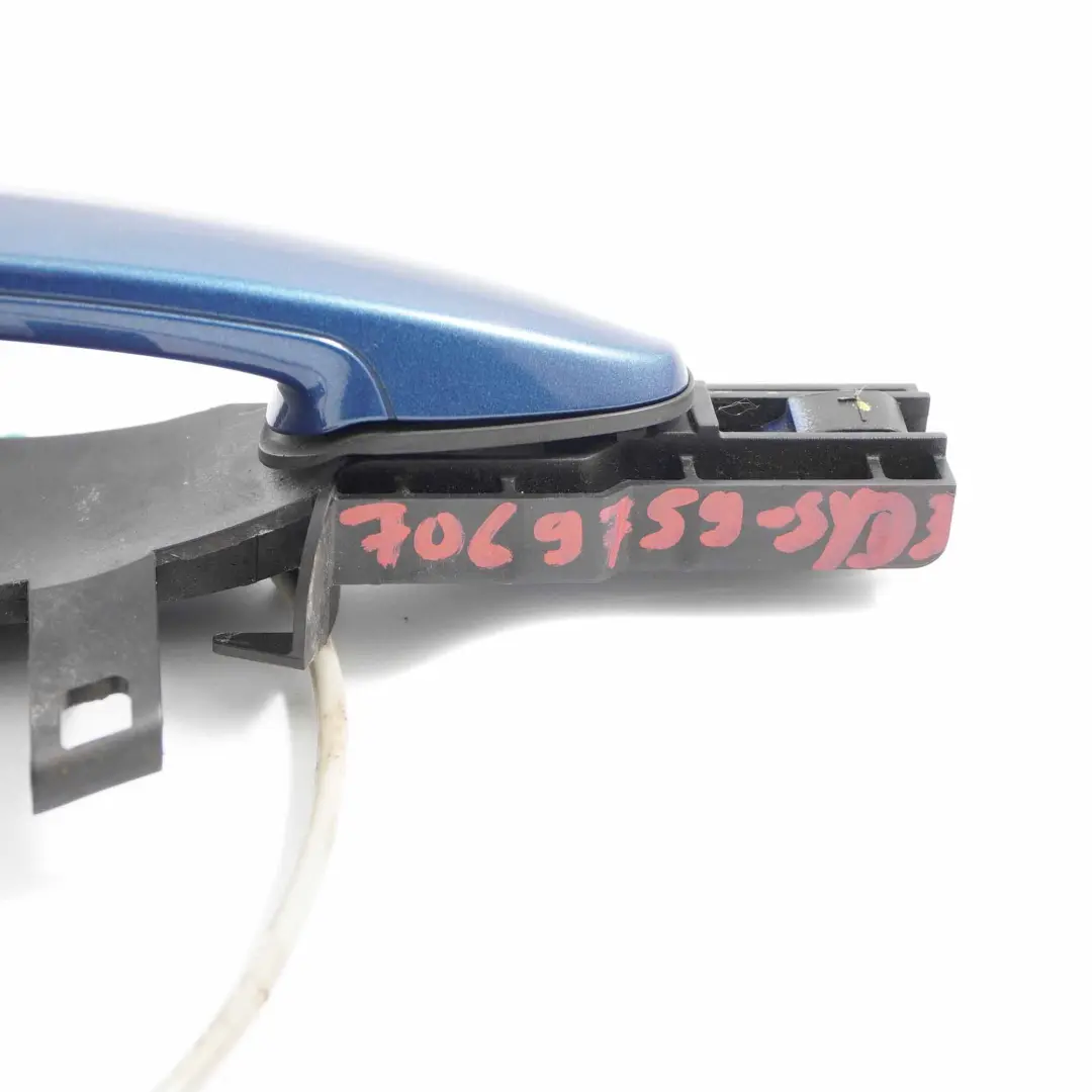 BMW E87 Asidero Completo Trasero Izquierdo Sydneyblau Azul - A19 - SKU 7069759-SYD3 - Número de pieza 7069759