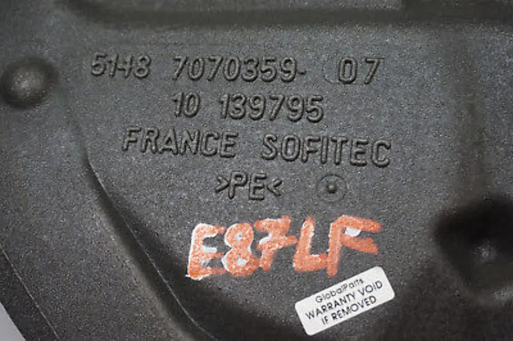 BMW 1 Serie E87 Insonorisation Porte avant Gauche 5148 - SKU 7070359 - Numéro de pièce 7070359