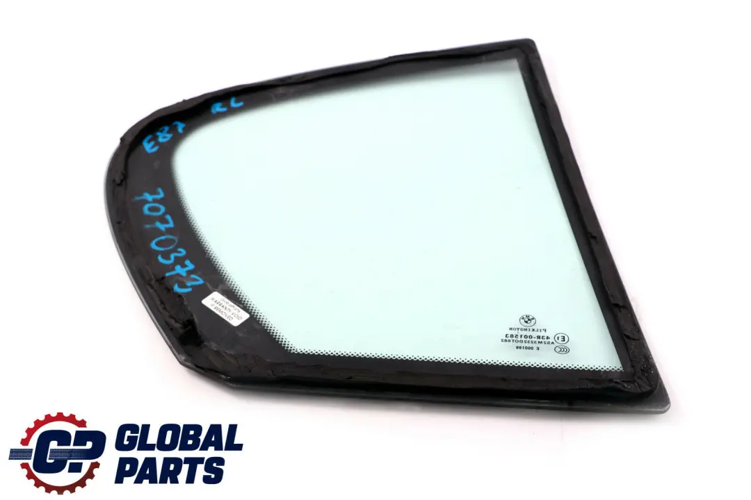 BMW E87 Fixed Door Window Glass AS2 Rear Left N/S - SKU 7070373 - Part number 7070373