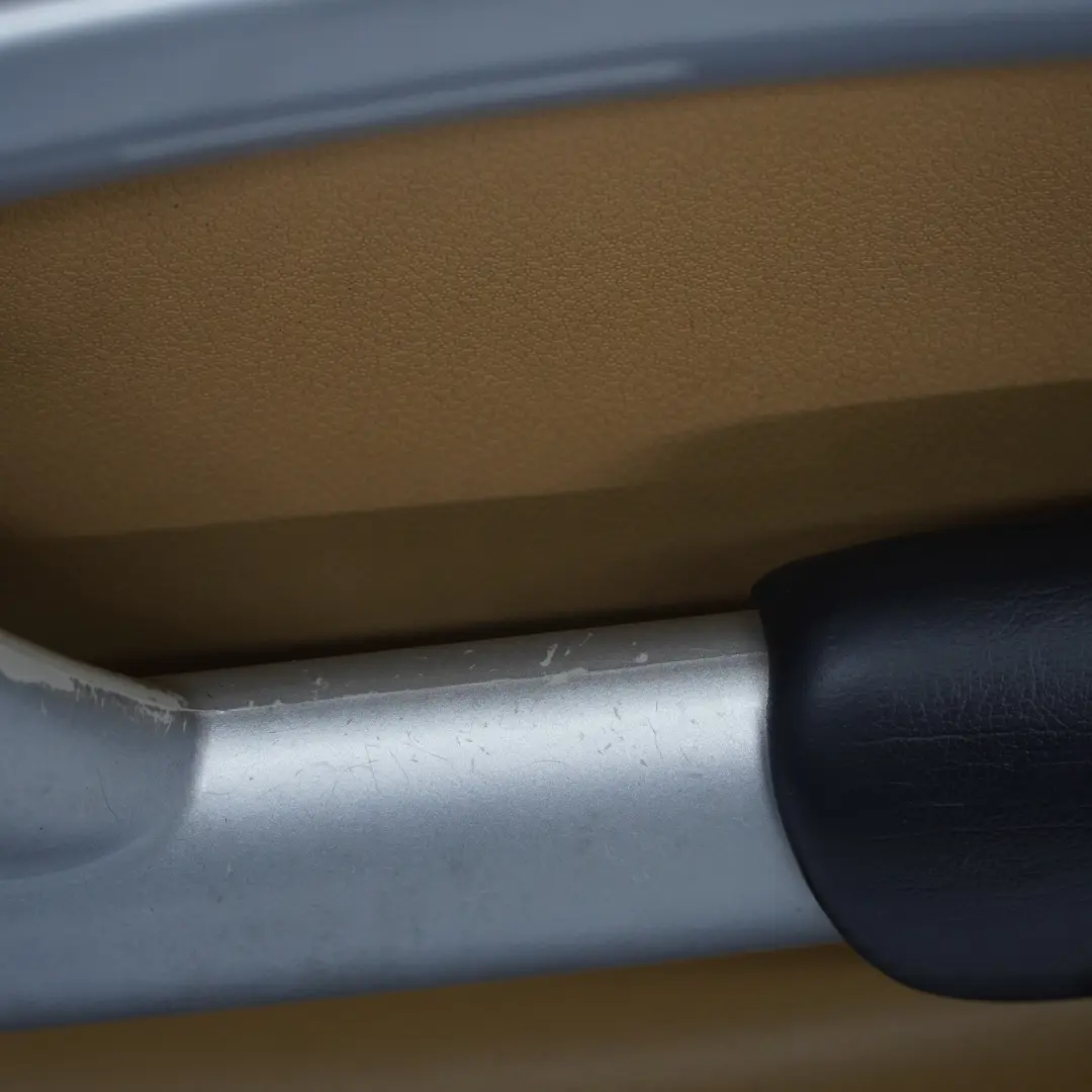 Door Card Front Right O/S Door Side Trim Cordoba Beige White Silver to Mini R50 R53 with Part number 7070606 Mini R50 R53 Door Card Front Right O/S Door Side Trim Cordoba Beige White Silver - SKU 7070606 - Part number 7070606