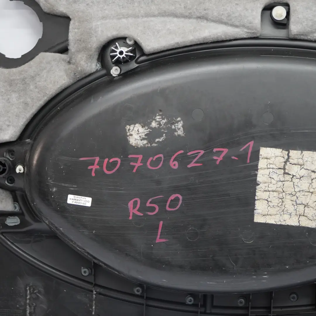 *BMW Mini R50 R53 Türverkleidung Alloy Patina Vorne Links Panther Black für mit Teilenummer 7070627 *BMW Mini R50 R53 Türverkleidung Alloy Patina Vorne Links Panther Black - SKU 7070627-1 - Teilenummer 7070627