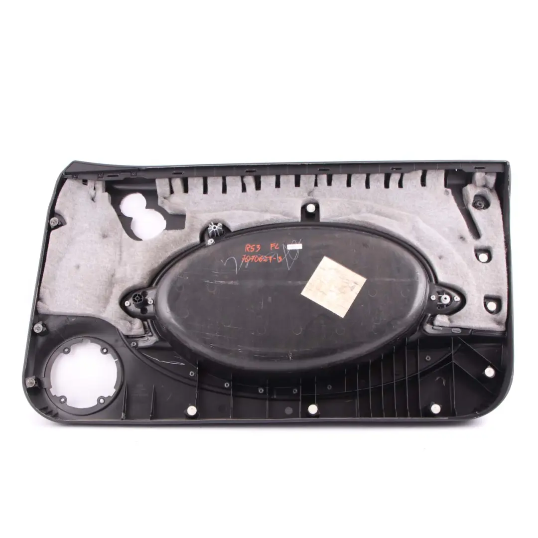 Door Card Front Left N/S Trim Panel Panther Black Alloy Patina to Mini R50 R53 with Part number 7070627 Mini R50 R53 Door Card Front Left N/S Trim Panel Panther Black Alloy Patina - SKU 7070627-3 - Part number 7070627