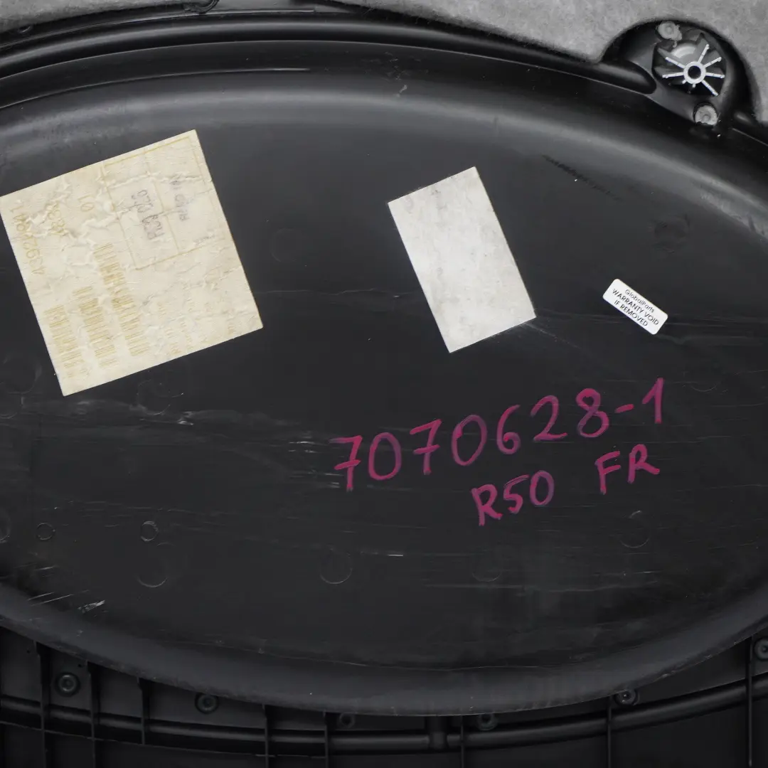 Front Right O/S Door Card Trim Panther Black Alloy Patina to Mini R50 R53 1 with Part number 7070628 Mini R50 R53 1 Front Right O/S Door Card Trim Panther Black Alloy Patina - SKU 7070628-1 - Part number 7070628