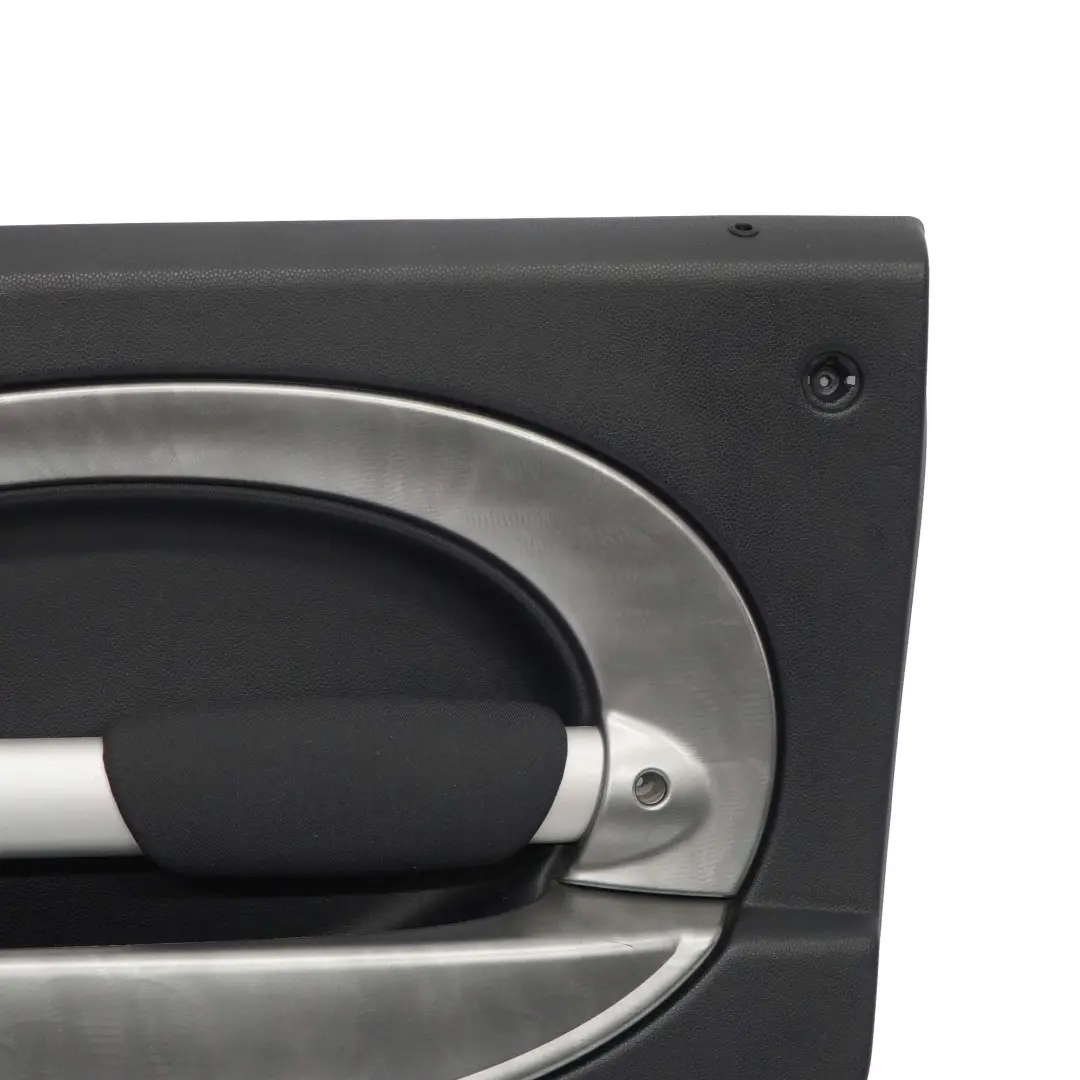 Anteriore Destro Scheda Porta Trim Panther Black Alloy Patina per Mini R50 R53 con numero di parte 7070628 Mini R50 R53 Anteriore Destro Scheda Porta Trim Panther Black Alloy Patina - SKU 7070628-1 - Numero di parte 7070628