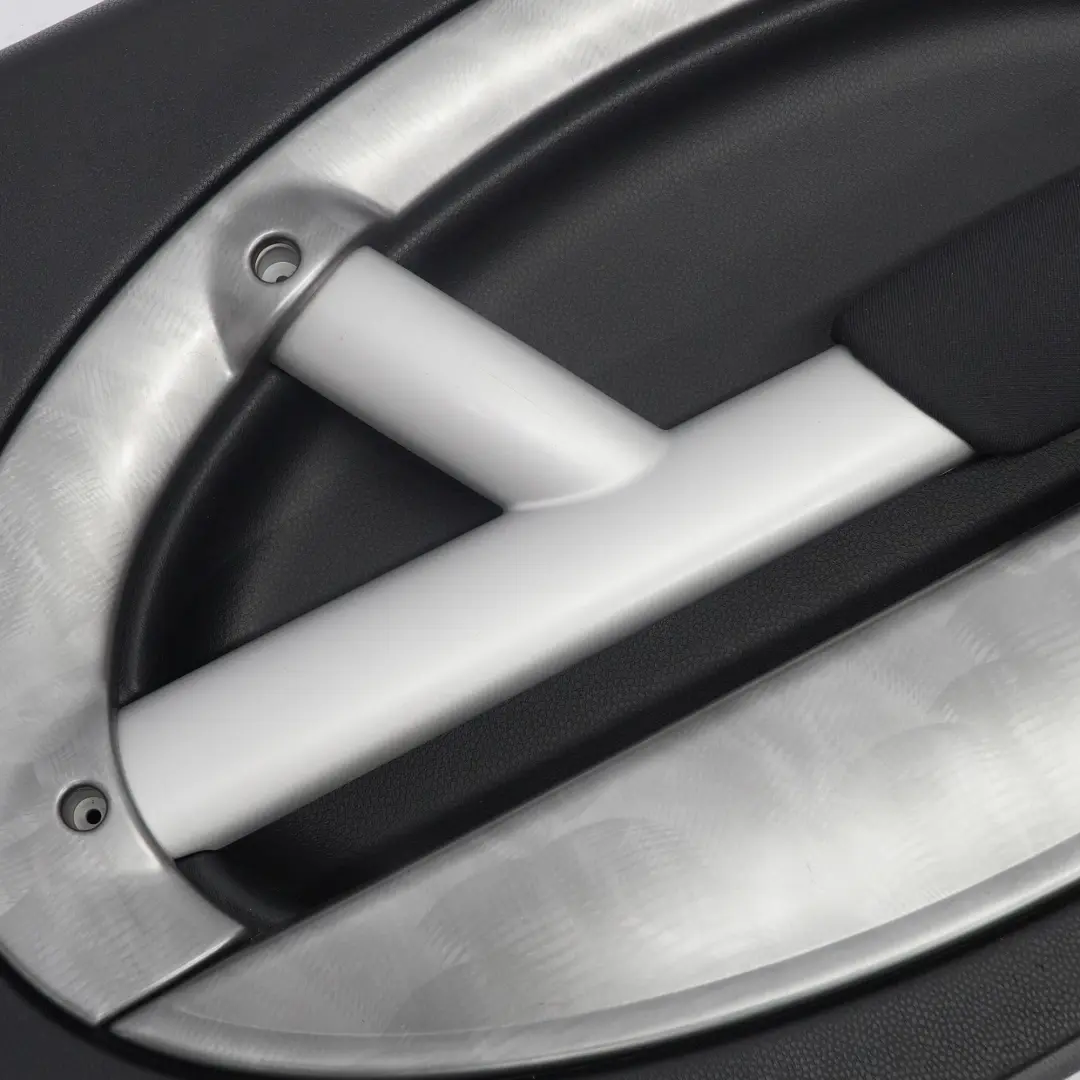 Front Right O/S Door Card Trim Panther Black Alloy Patina to Mini R50 R53 1 with Part number 7070628 Mini R50 R53 1 Front Right O/S Door Card Trim Panther Black Alloy Patina - SKU 7070628-1 - Part number 7070628