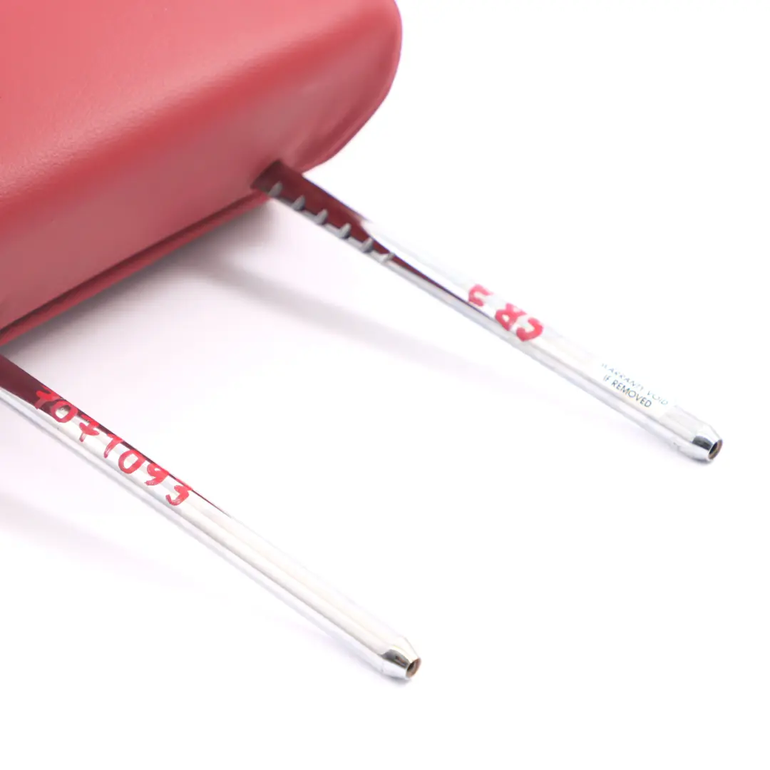 Sedile Anteriore Sinistro Destro Poggiatesta Coperchio Pelle Rossa per BMW Z4 E85 con numero di parte 7071093 BMW Z4 E85 Sedile Anteriore Sinistro Destro Poggiatesta Coperchio Pelle Rossa - SKU 7071093 - Numero di parte 7071093