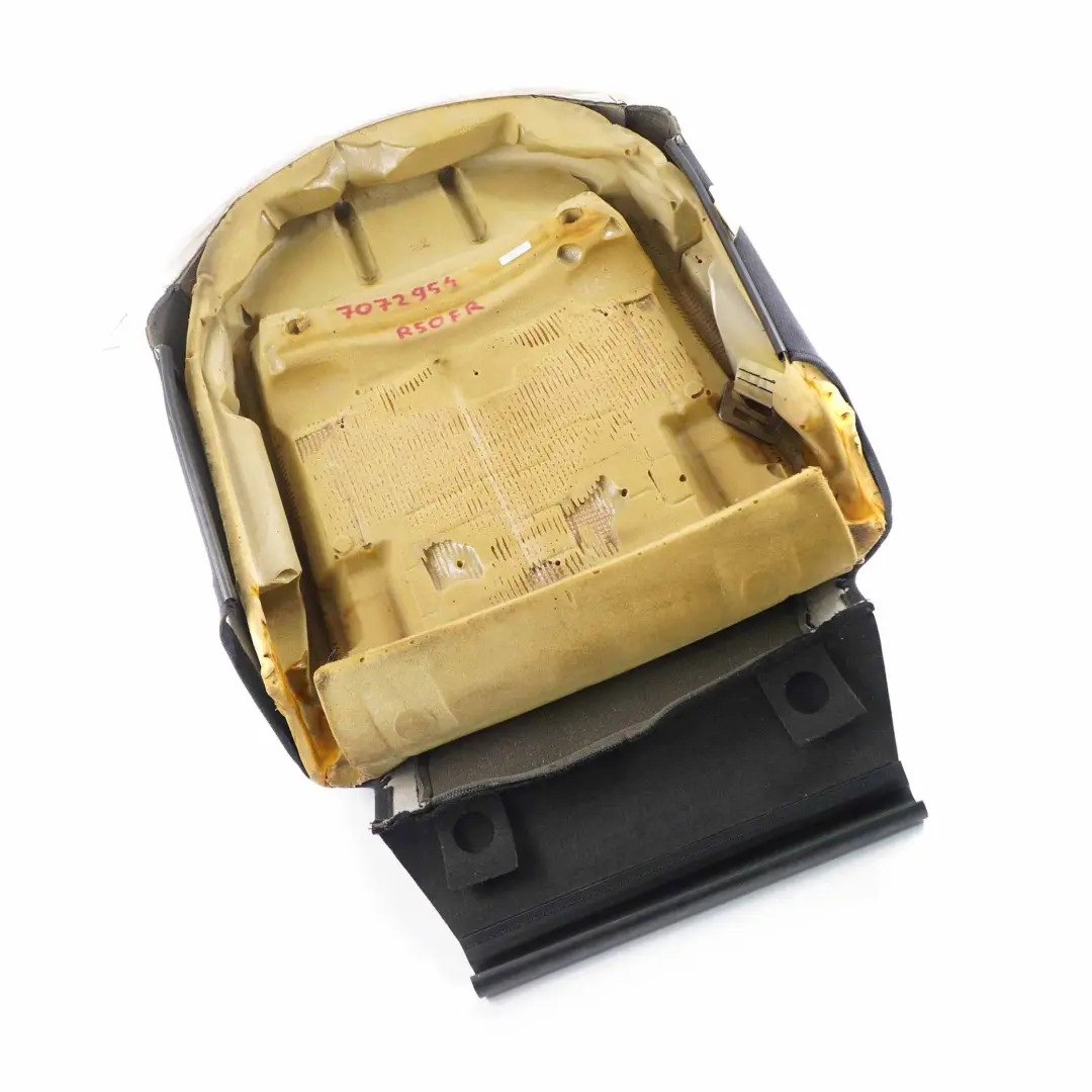 Backrest Front Right Sport Seat O/S Cloth Fabric Space Black to Mini R53 Seat with Part number 7072954 Mini R53 Seat Backrest Front Right Sport Seat O/S Cloth Fabric Space Black - SKU 7072954 - Part number 7072954