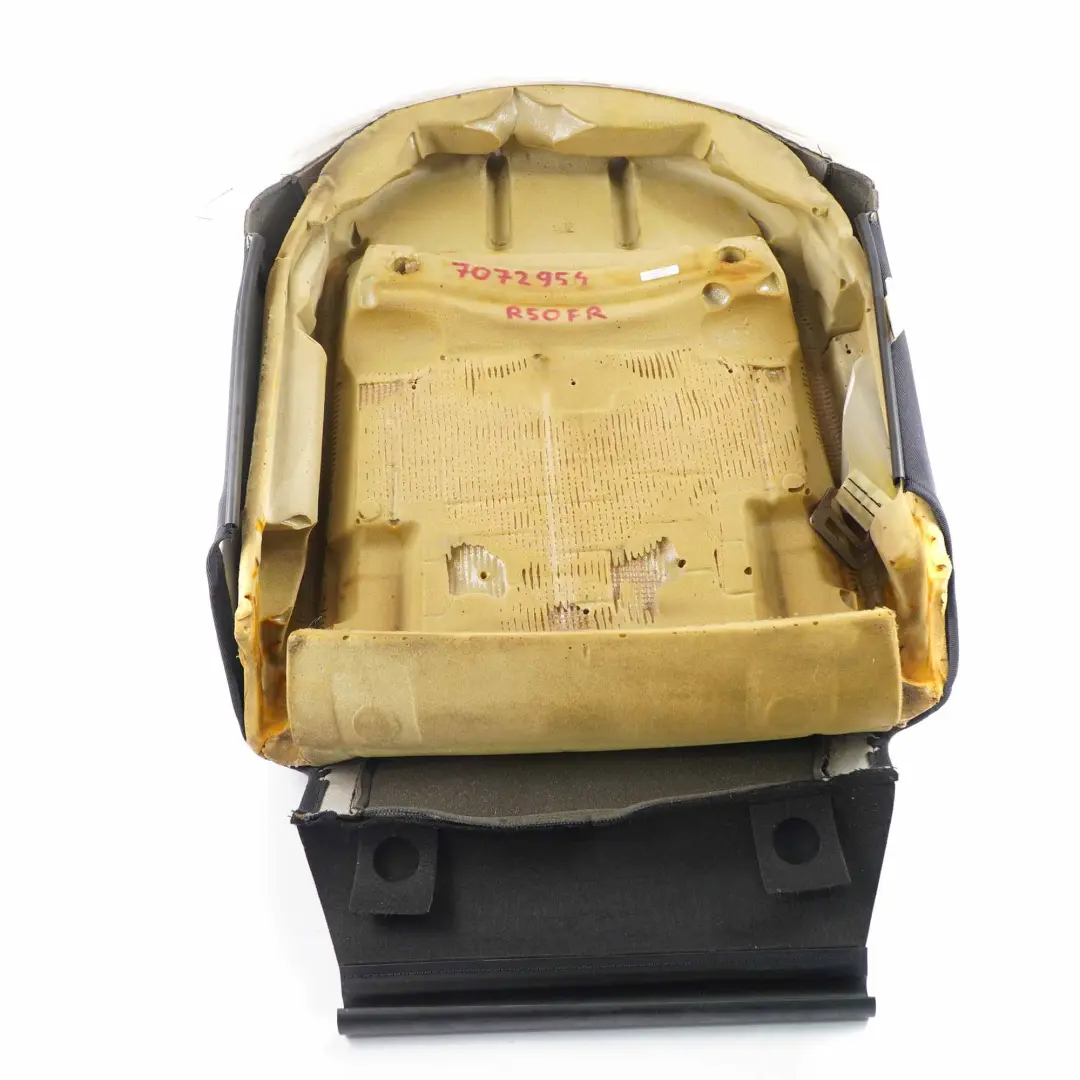 Dossier de Sieges Sport Avant Droite Demi Cuir Space Black Noir pour Mini R50 à propos du numéro de pièce 7072954 Mini R50 Dossier de Sieges Sport Avant Droite Demi Cuir Space Black Noir - SKU 7072954 - Numéro de pièce 7072954