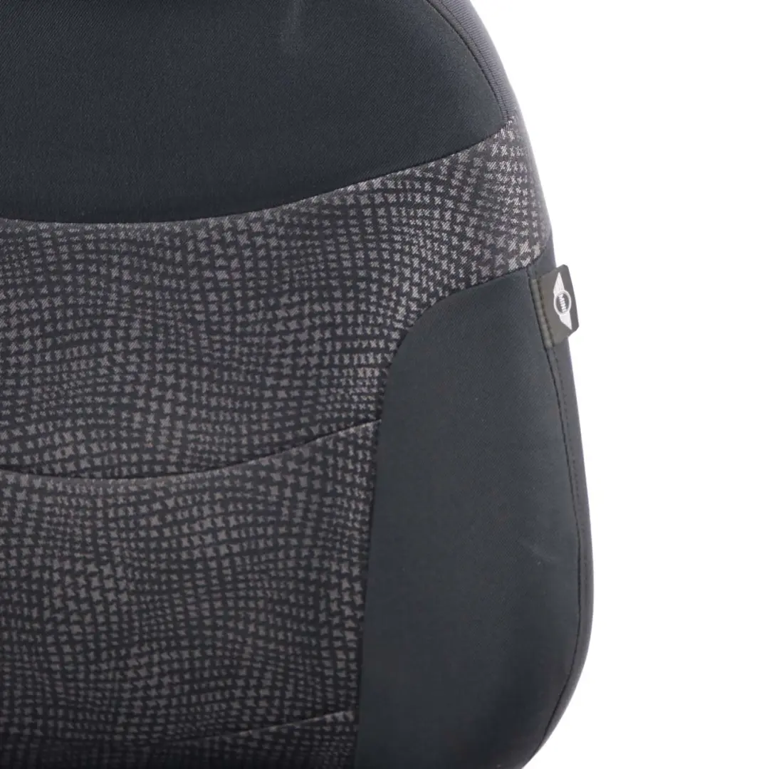 Delantero Derecho Asiento Tela Kaleido Negro para Mini Cooper One R50 R53 Sport con número de pieza 7073000 Mini Cooper One R50 R53 Sport Delantero Derecho Asiento Tela Kaleido Negro - SKU 7073000 - Número de pieza 7073000