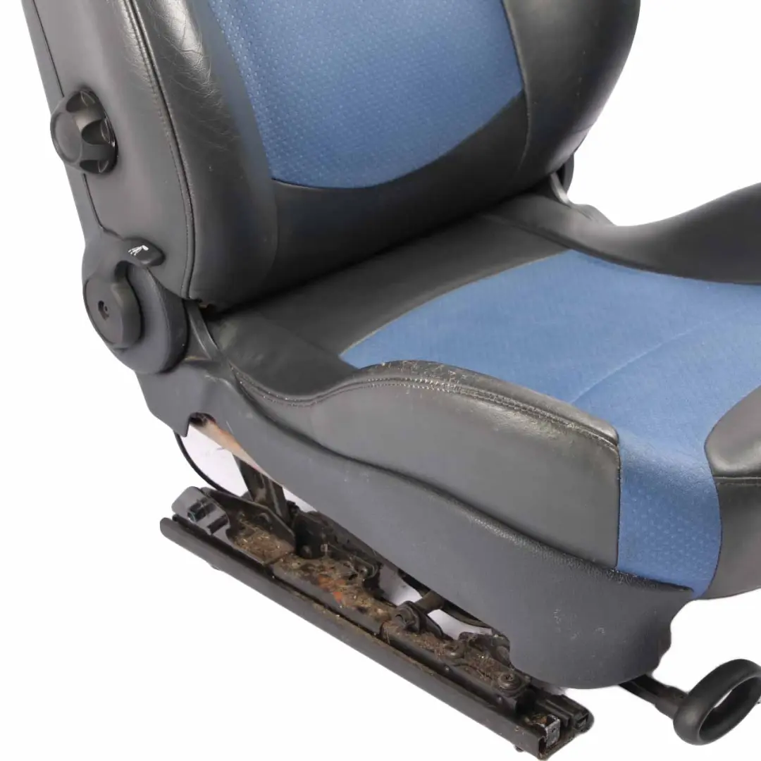 Mini Cooper S R50 R53 Sport Front Left N/S Cloth / Leather Satellite Blue Seat - SKU 7073005-2 - Part number 7073005