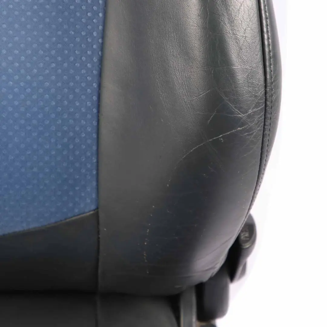 Mini Cooper S R50 R53 Sport Front Left N/S Cloth / Leather Satellite Blue Seat - SKU 7073005-2 - Part number 7073005