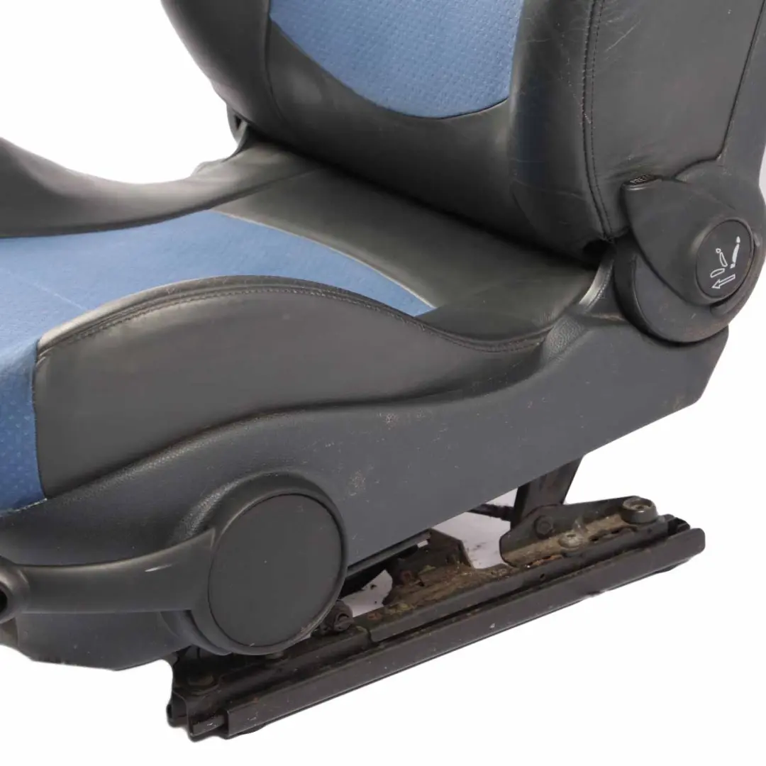 Front Left N/S Cloth / Leather Satellite Blue Seat to Mini Cooper S R50 R53 Sport with Part number 7073005 Mini Cooper S R50 R53 Sport Front Left N/S Cloth / Leather Satellite Blue Seat - SKU 7073005-2 - Part number 7073005