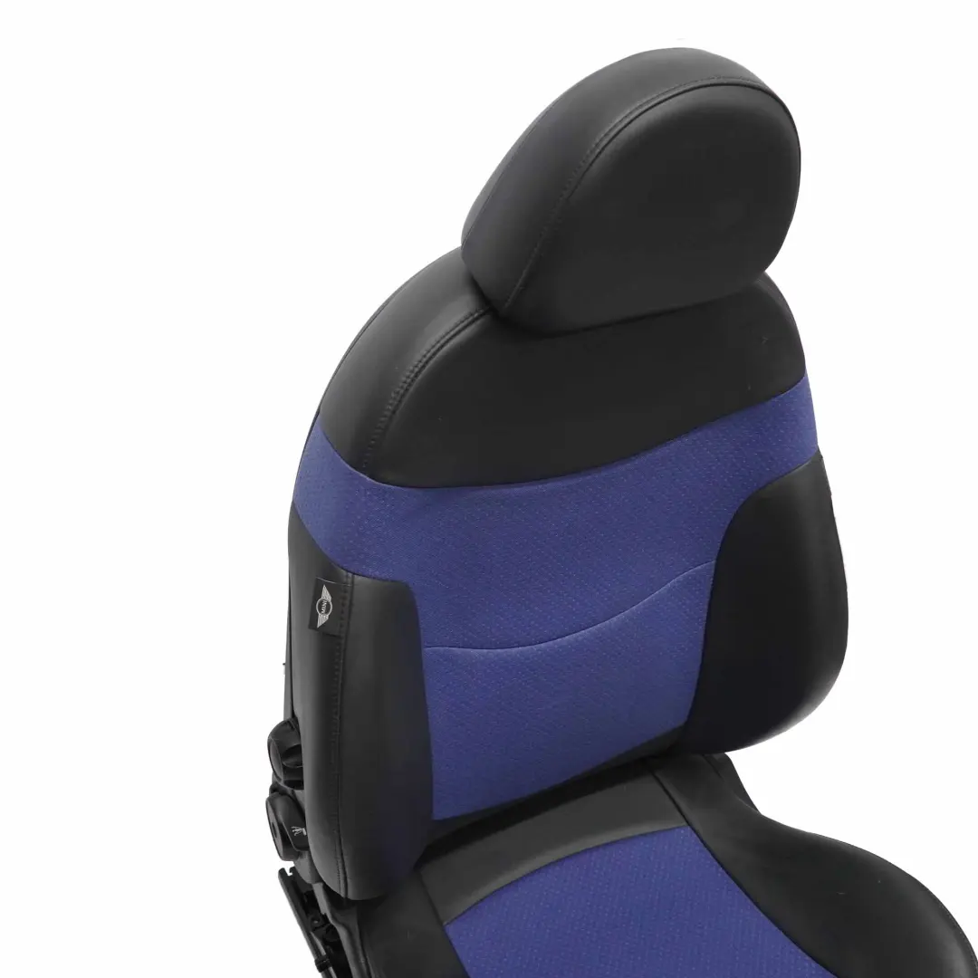 Fotel Lewy Półskóra Lapis Blue SPORT do MINI R50 R53 o numerze 7073005 MINI R50 R53 Fotel Lewy Półskóra Lapis Blue SPORT - SKU 7073005-3 - Numer Części 7073005