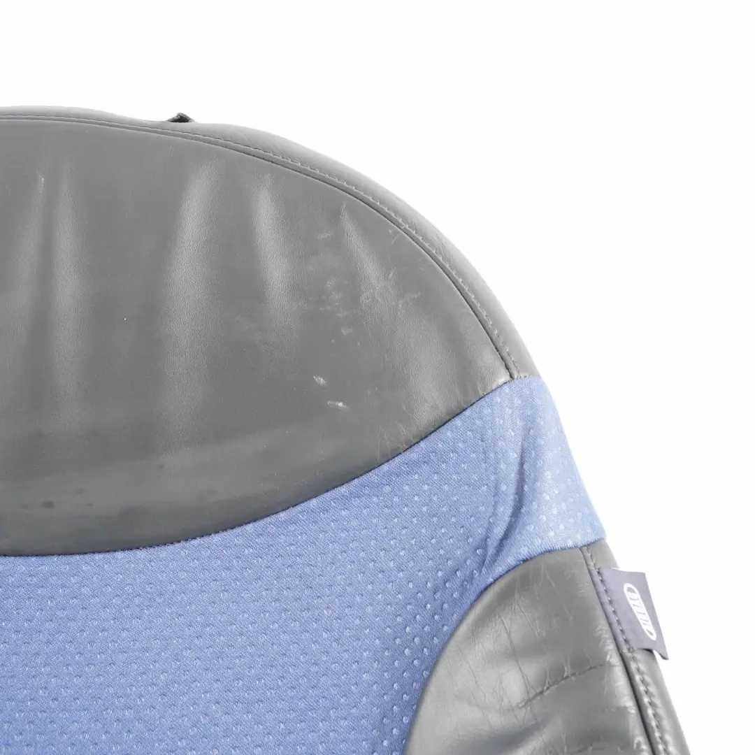 Asiento Delantero Izquierdo Cubre Respaldo Panel Tela Cuero Lapis Azul para Mini R50 con número de pieza 7073005 Mini R50 Asiento Delantero Izquierdo Cubre Respaldo Panel Tela Cuero Lapis Azul - SKU 7073005-4 - Número de pieza 7073005
