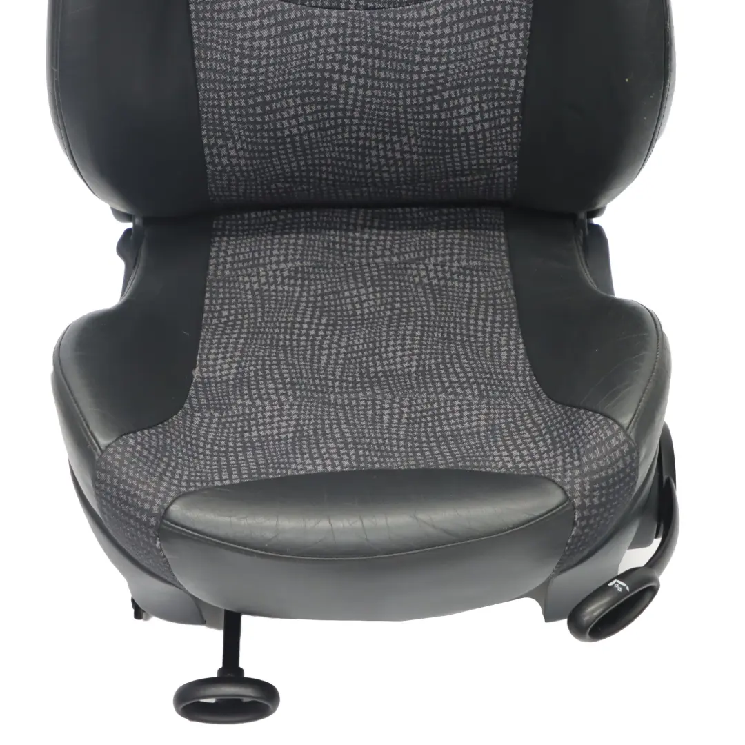 Mini Cooper R50 Sport Front Left Half Leather Seat Panther Black Kaleido - SKU 7073009-1 - Part number 7073009