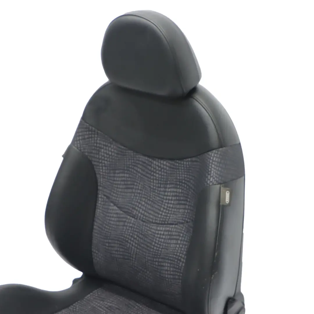 Mini Cooper R50 Sport Front Left Half Leather Seat Panther Black Kaleido - SKU 7073009-1 - Part number 7073009