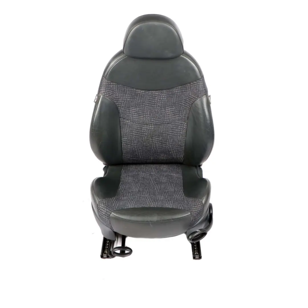 Front Left N/S Half Leather Seat Panther Black Kaleido to Mini Cooper R50 Sport with Part number 7073009 Mini Cooper R50 Sport Front Left N/S Half Leather Seat Panther Black Kaleido - SKU 7073009-2 - Part number 7073009