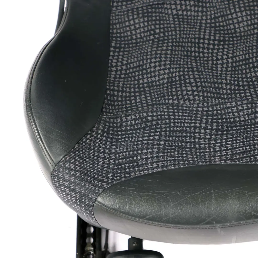 Front Left N/S Half Leather Seat Panther Black Kaleido to Mini Cooper R50 Sport with Part number 7073009 Mini Cooper R50 Sport Front Left N/S Half Leather Seat Panther Black Kaleido - SKU 7073009-2 - Part number 7073009