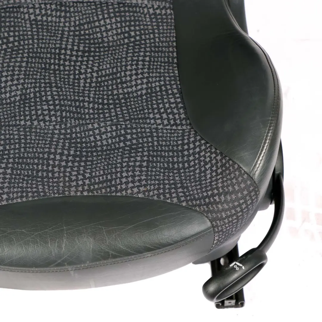 Front Left N/S Half Leather Seat Panther Black Kaleido to Mini Cooper R50 Sport with Part number 7073009 Mini Cooper R50 Sport Front Left N/S Half Leather Seat Panther Black Kaleido - SKU 7073009-2 - Part number 7073009
