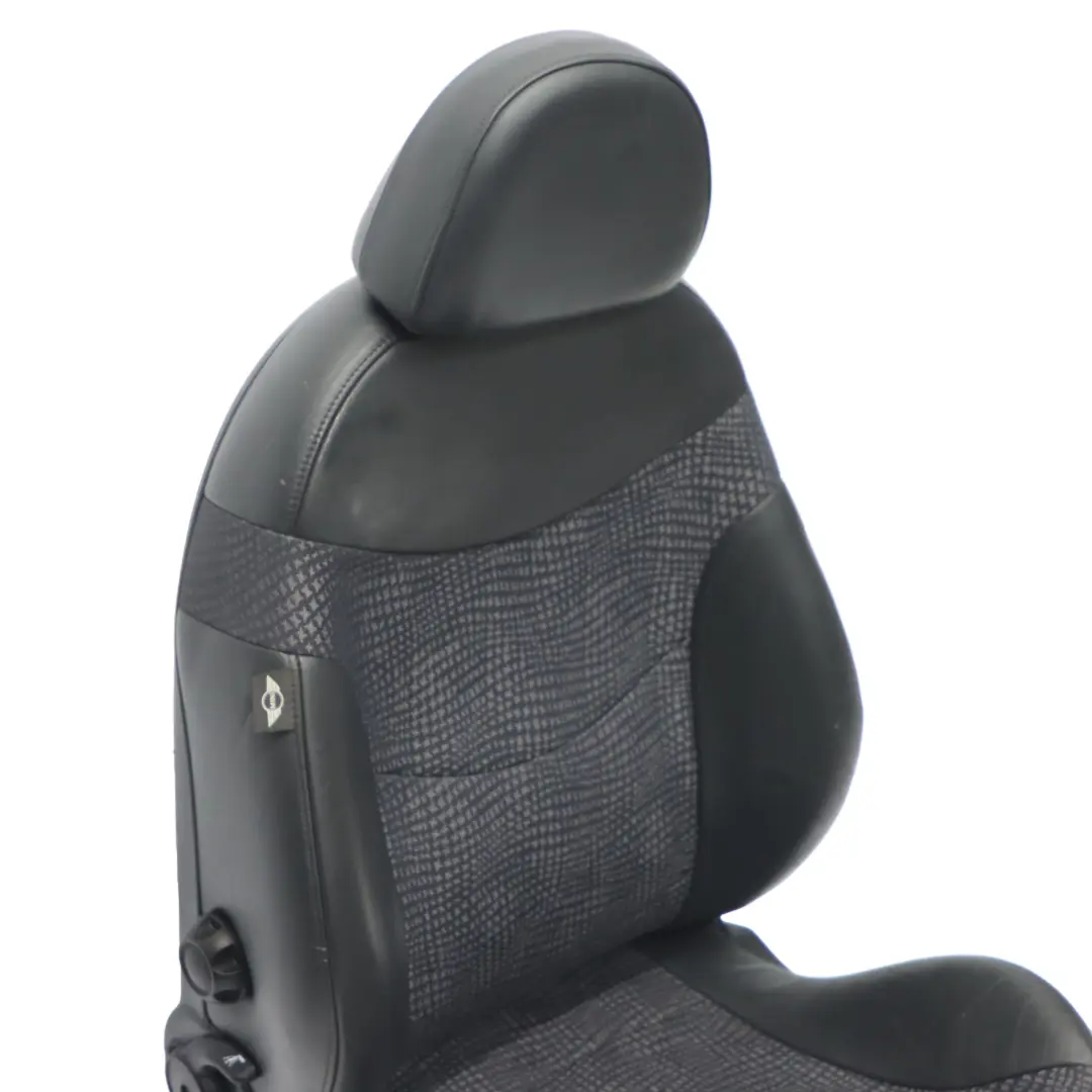 Mini R50 Sport Siege avant gauche en cuir Panther Black Kaleido - SKU 7073009 - Numéro de pièce 7073009