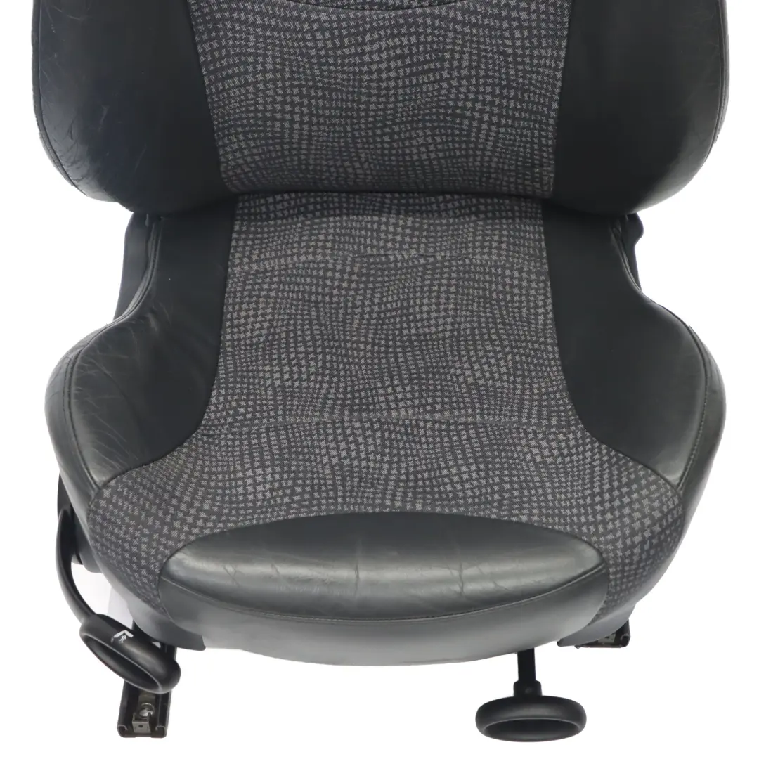 Front Right O/S Half Leather Seat Panther Black Kaleido to Mini Cooper R50 Sport with Part number 7073010 Mini Cooper R50 Sport Front Right O/S Half Leather Seat Panther Black Kaleido - SKU 7073010-1 - Part number 7073010