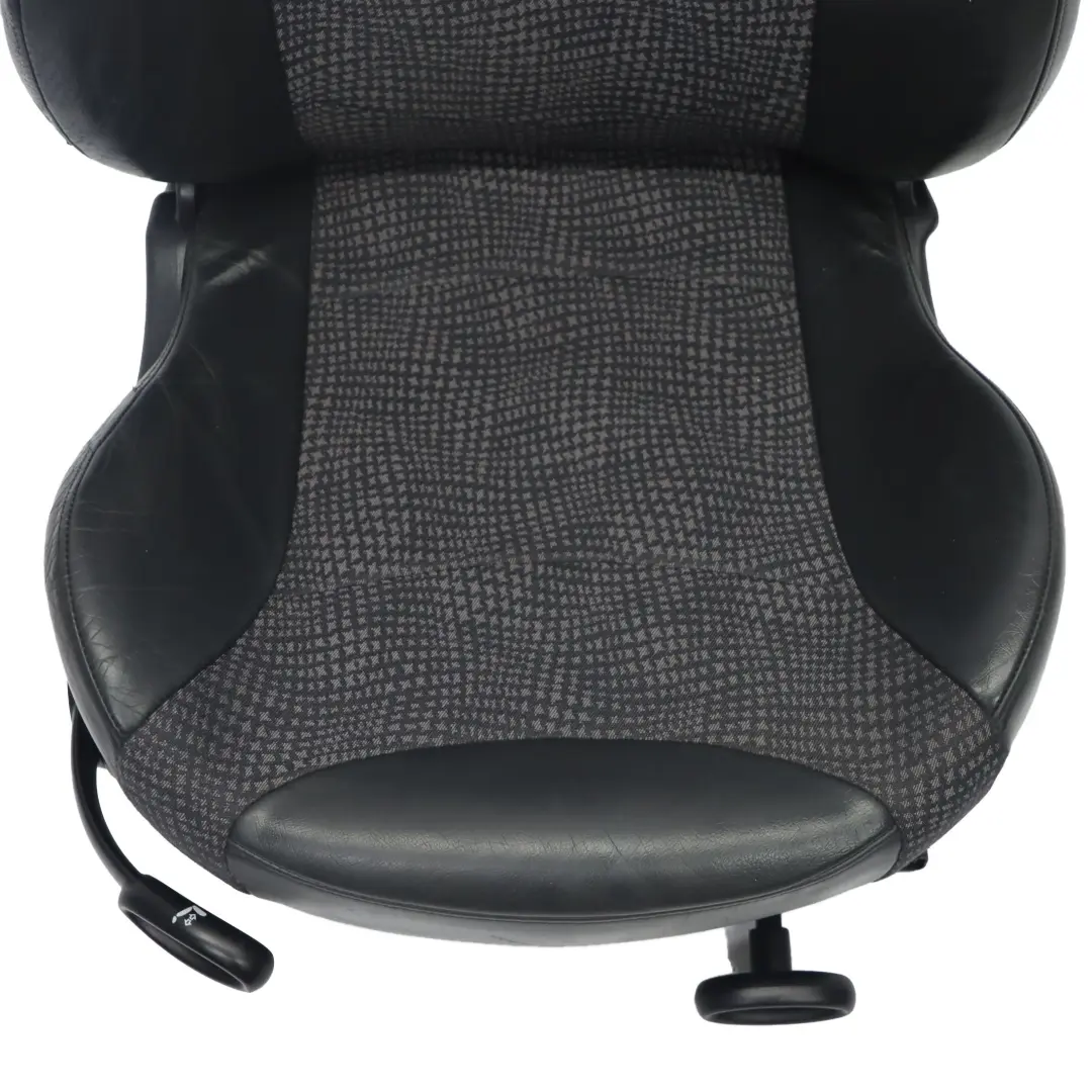  Front Seat Mini R50 Sport Right O/S Half Leather Cloth Panther Black Kaleido - SKU 7073010 - Part number 7073010