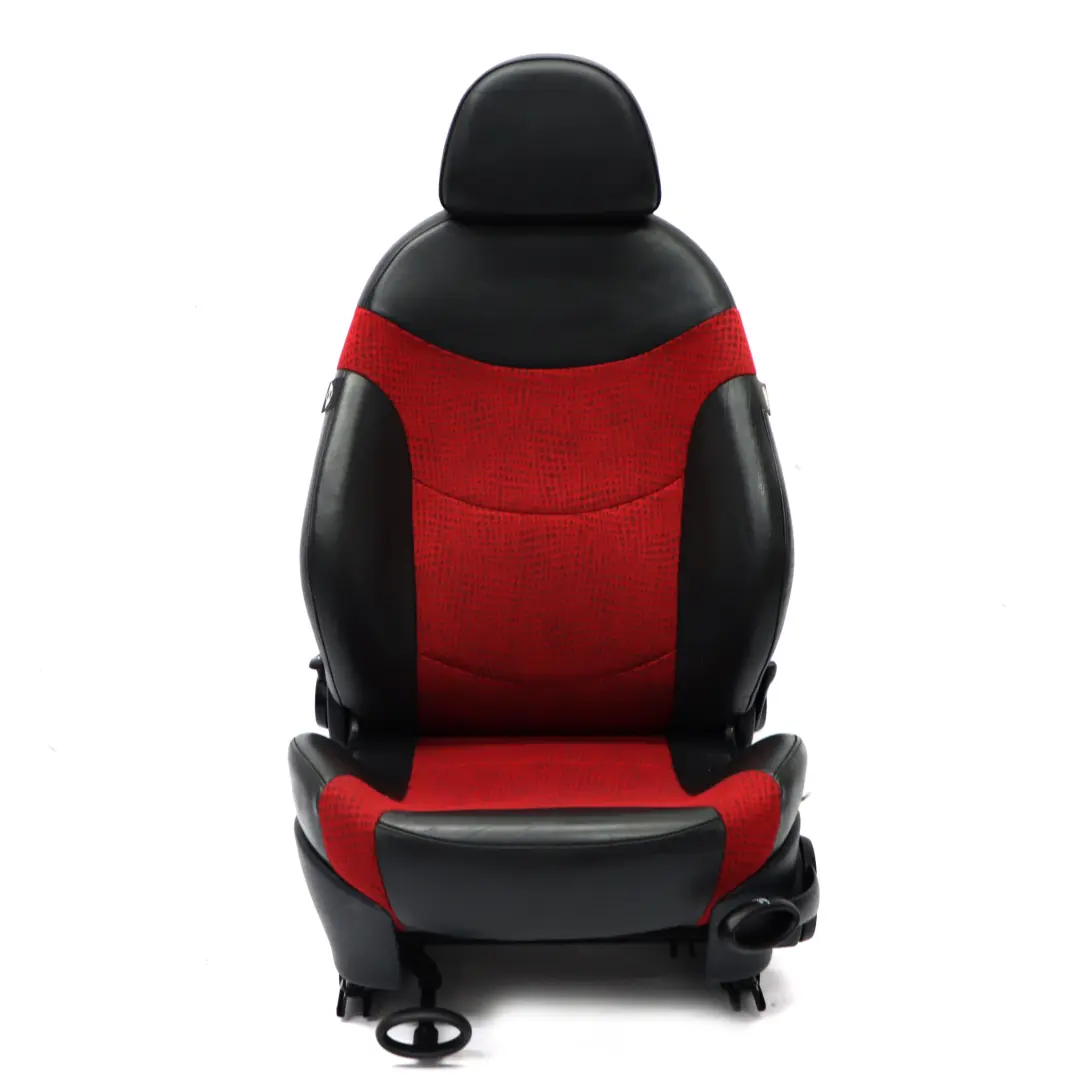 Mini Cooper One R50 Front Left N/S Sport Cloth / Leather Seat Kaleido Red - SKU 7073011 - Part number 7073011
