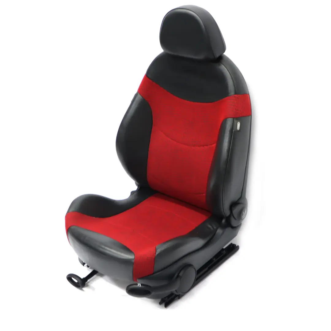 Mini Cooper One R50 Front Left N/S Sport Cloth / Leather Seat Kaleido Red - SKU 7073011 - Part number 7073011