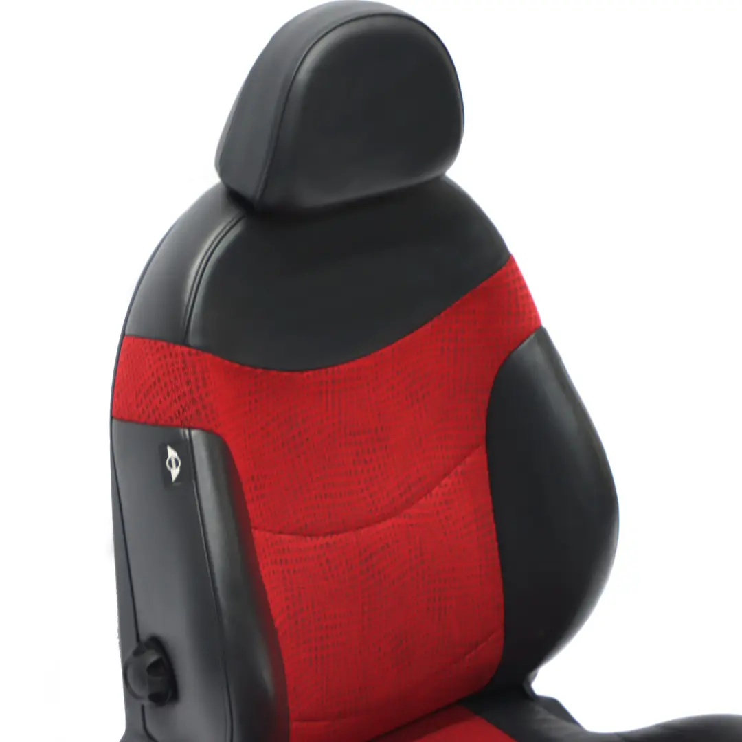 Mini Cooper One R50 Front Left N/S Sport Cloth / Leather Seat Kaleido Red - SKU 7073011 - Part number 7073011