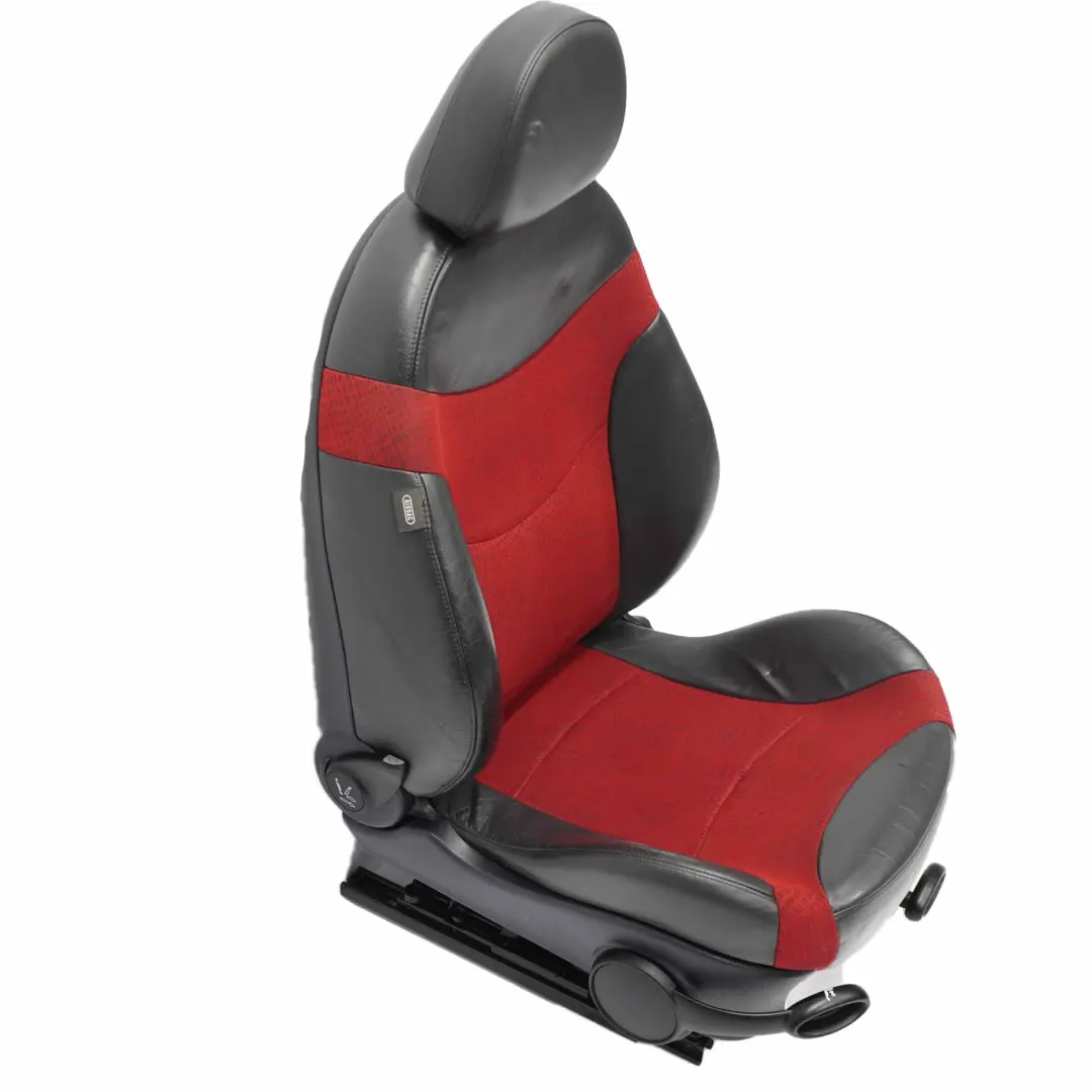 Siège avant droit Sport Cloth / Leather Kaleido Red pour Mini Cooper One R50 à propos du numéro de pièce 7073012 Mini Cooper One R50 Siège avant droit Sport Cloth / Leather Kaleido Red - SKU 7073012 - Numéro de pièce 7073012