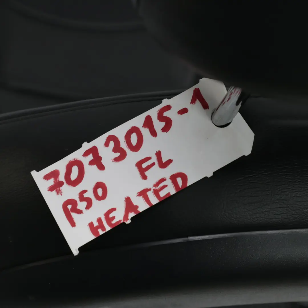 Asiento Delantero Izquierdo Mini R50 R53 Sport Panther Negro Perfil Cuero para con número de pieza 7073015 Asiento Delantero Izquierdo Mini R50 R53 Sport Panther Negro Perfil Cuero - SKU 7073015-1 - Número de pieza 7073015