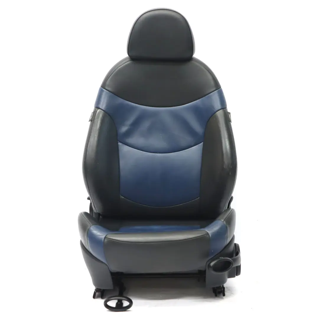  Sedile anteriore Mini R50 R53 Sinistro Sport Pelle Gravity Lapis Blu Nero - SKU 7073019-1 - Numero di parte 7073019