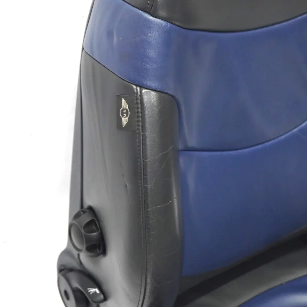  Vordersitz Mini R50 R53 Links Sport Leder Gravity Lapis Blau Schwarz - SKU 7073019-2 - Teilenummer 7073019