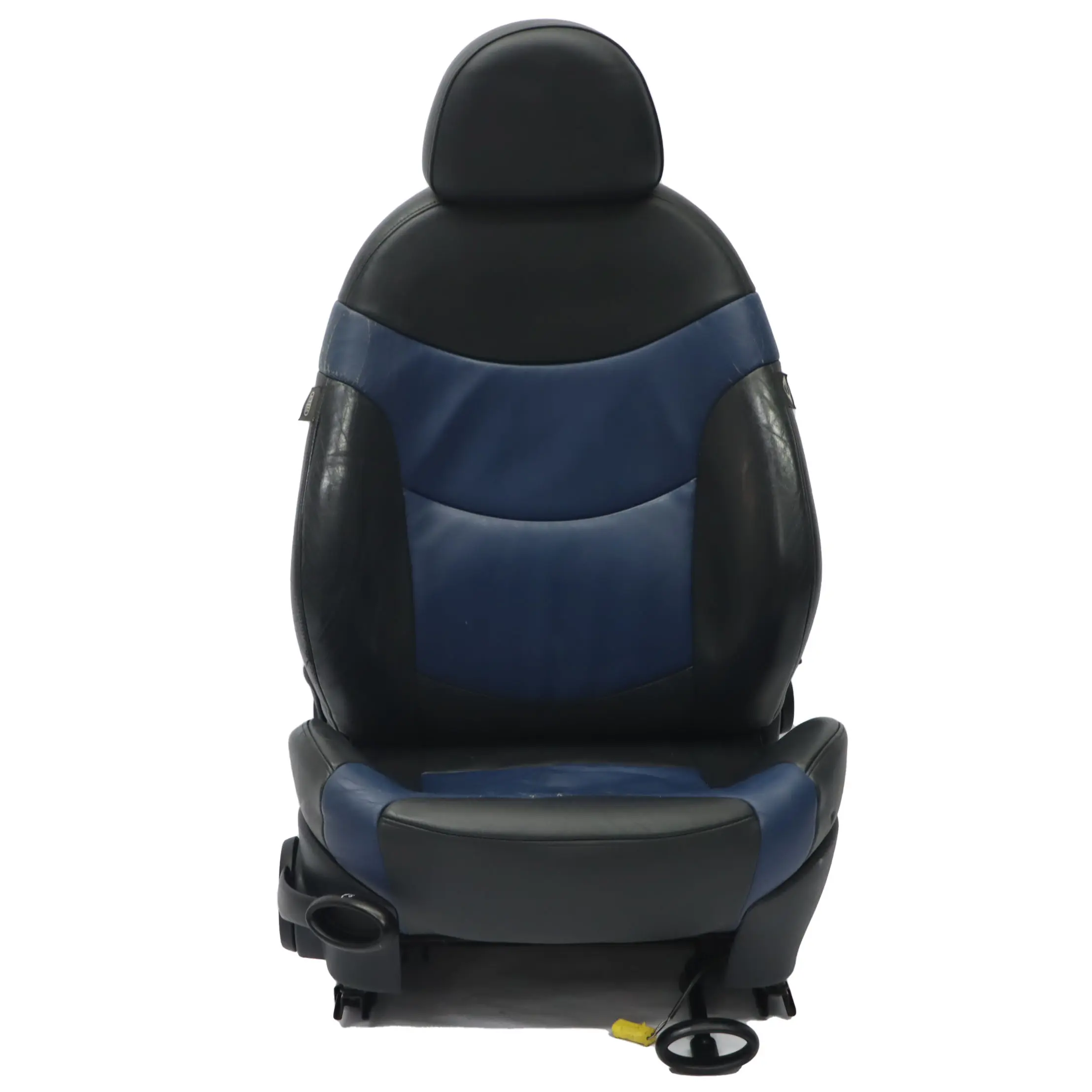 Sedile Anteriore Mini R50 R53 Sport Destro In Pelle Gravity Lapis Blue