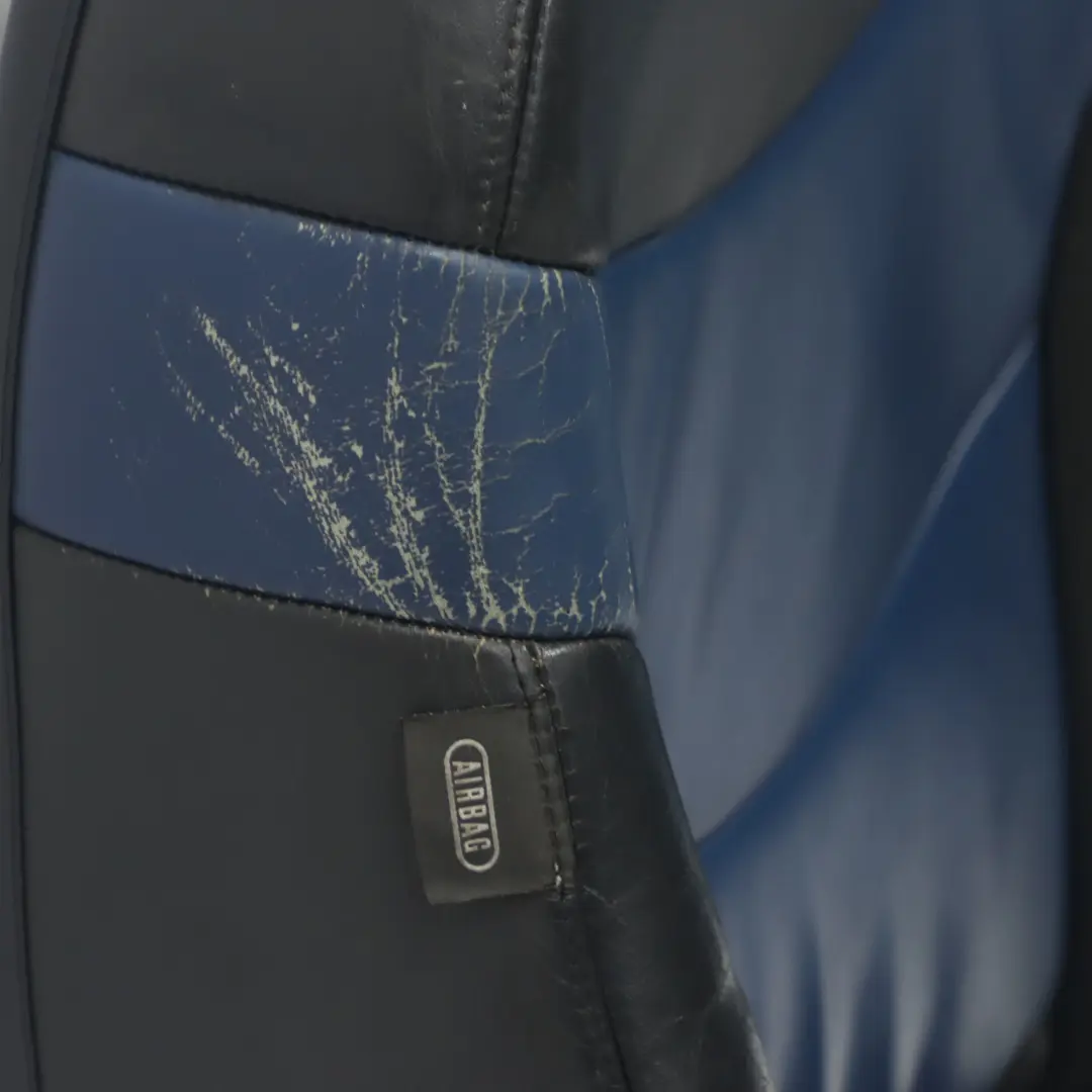  Front Seat Mini R50 R53 Sport Right O/S Leather Gravity Lapis Blue - SKU 7073020-1 - Part number 7073020