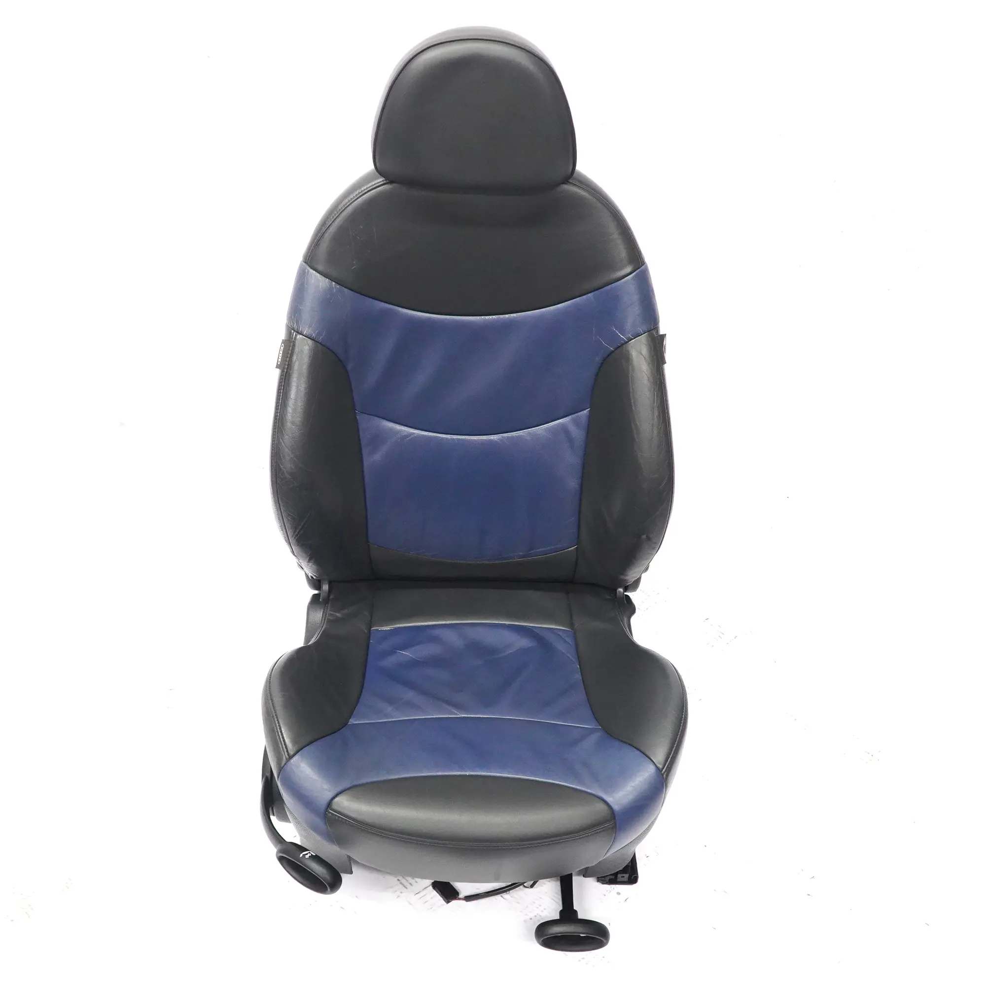 Sedile anteriore Mini R50 R53 Sport riscaldato destro pelle Gravity Lapis Blue