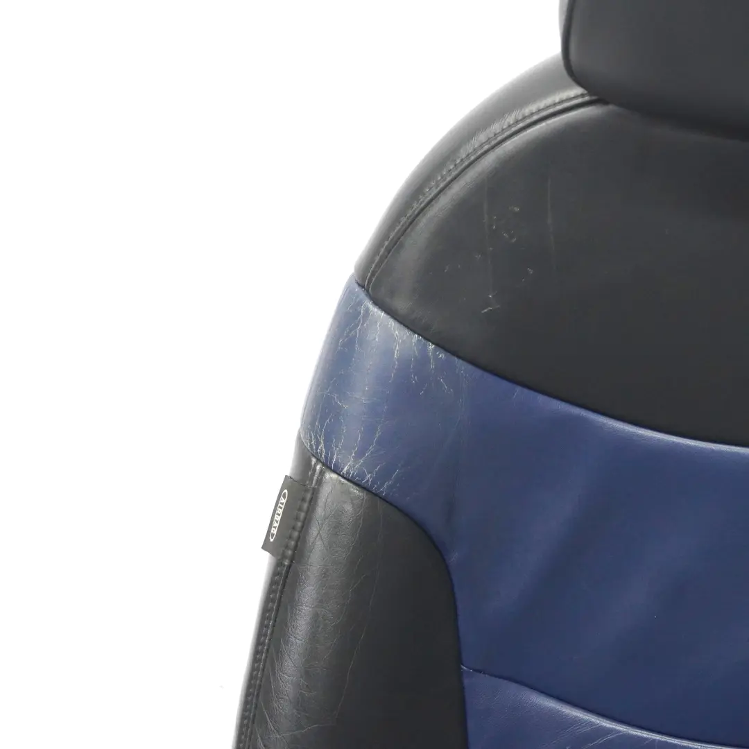 Front Seat Mini R50 R53 Sport Heated Right O/S Leather Gravity Lapis Blue to with Part number 7073020 Front Seat Mini R50 R53 Sport Heated Right O/S Leather Gravity Lapis Blue - SKU 7073020-2 - Part number 7073020