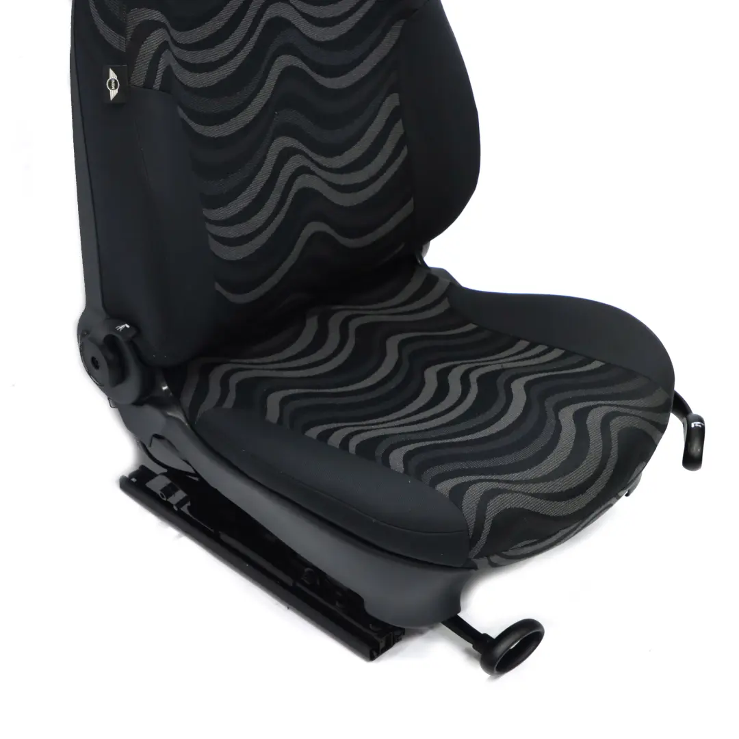Sedile Anteriore Sinistro N/S Tessuto Aqua Panther Black per Mini Cooper One R50 con numero di parte 7073067 Mini Cooper One R50 Sedile Anteriore Sinistro N/S Tessuto Aqua Panther Black - SKU 7073067 - Numero di parte 7073067