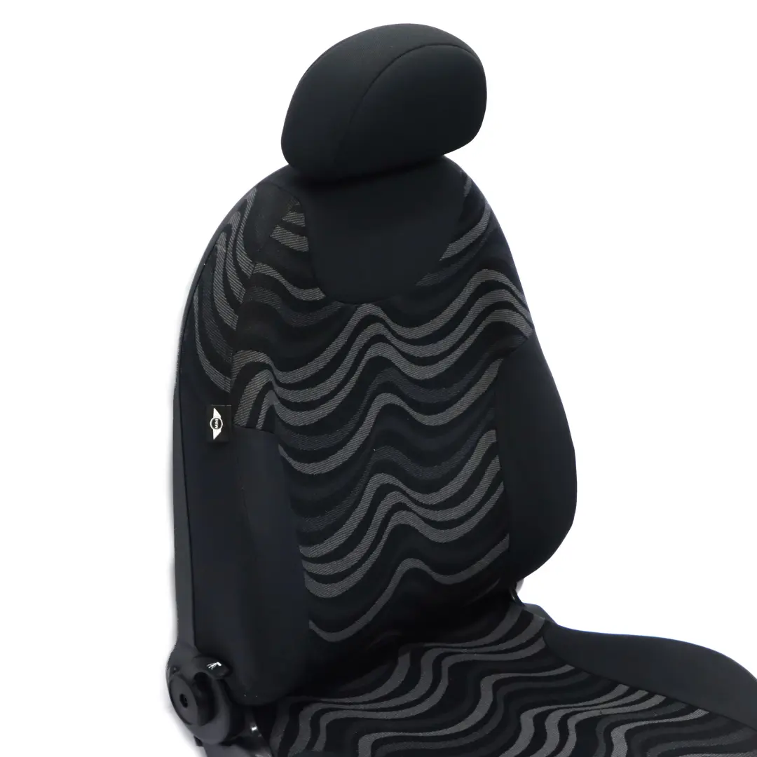 Vorne Links Stoff Sitz Stoffsitz Aqua Panther Schwarz für Mini Cooper One R50 mit Teilenummer 7073067 Mini Cooper One R50 Vorne Links Stoff Sitz Stoffsitz Aqua Panther Schwarz - SKU 7073067 - Teilenummer 7073067