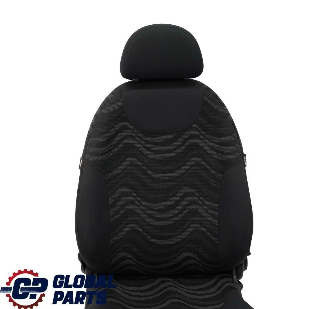 Delantero Derecho O/S Asiento Tela Aqua Panther Negro para Mini Cooper One R50 con número de pieza 7073068 Mini Cooper One R50 Delantero Derecho O/S Asiento Tela Aqua Panther Negro - SKU 7073068 - Número de pieza 7073068