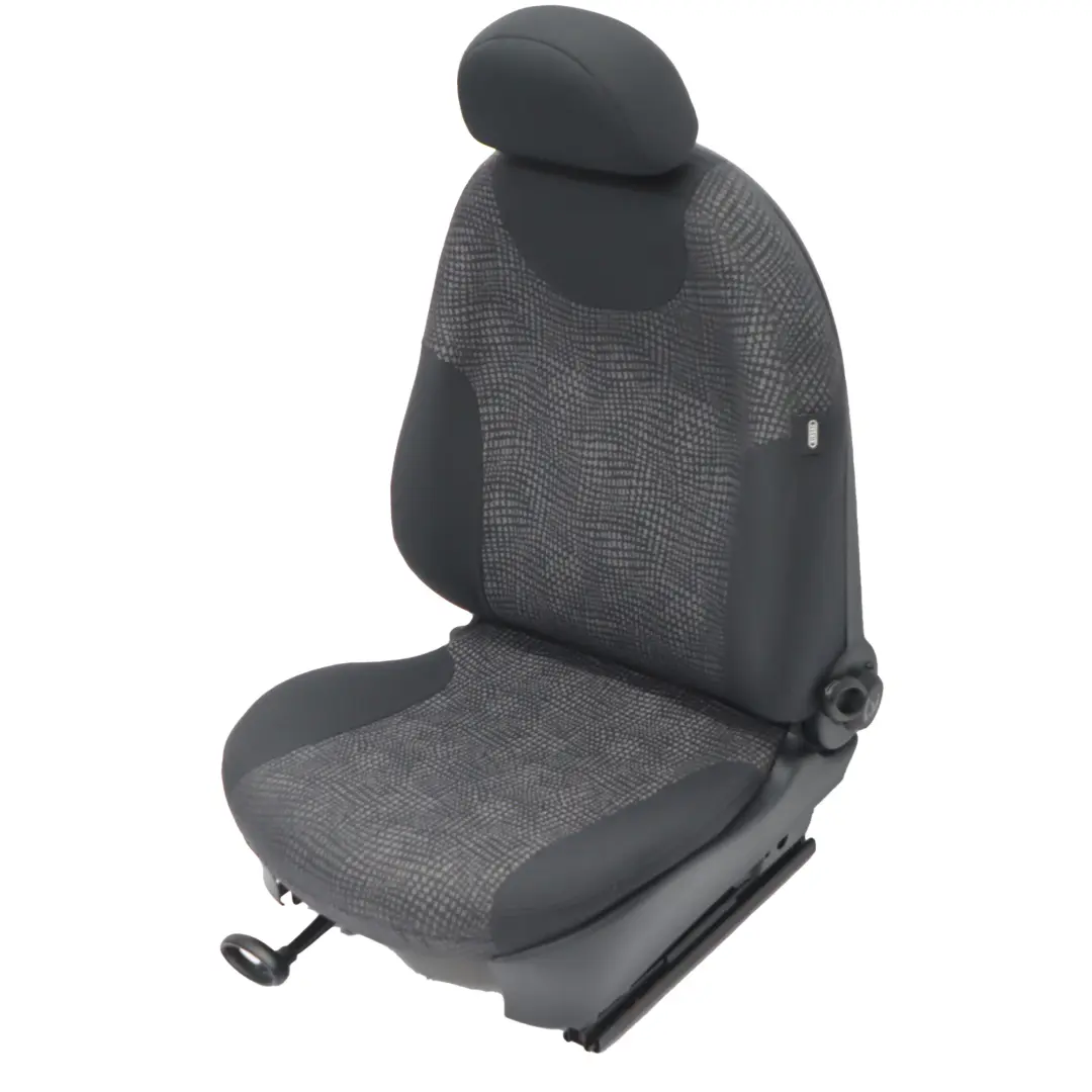 Siège avant gauche Tissu Kaleido Noir pour Mini Cooper One R50 à propos du numéro de pièce 7073073 Mini Cooper One R50 Siège avant gauche Tissu Kaleido Noir - SKU 7073073 - Numéro de pièce 7073073