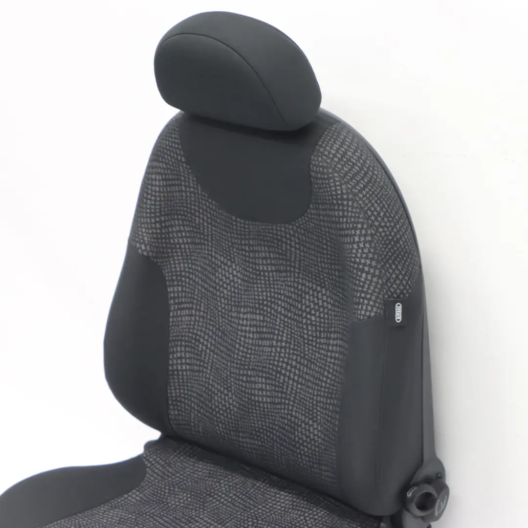 Siège avant gauche Tissu Kaleido Noir pour Mini Cooper One R50 à propos du numéro de pièce 7073073 Mini Cooper One R50 Siège avant gauche Tissu Kaleido Noir - SKU 7073073 - Numéro de pièce 7073073