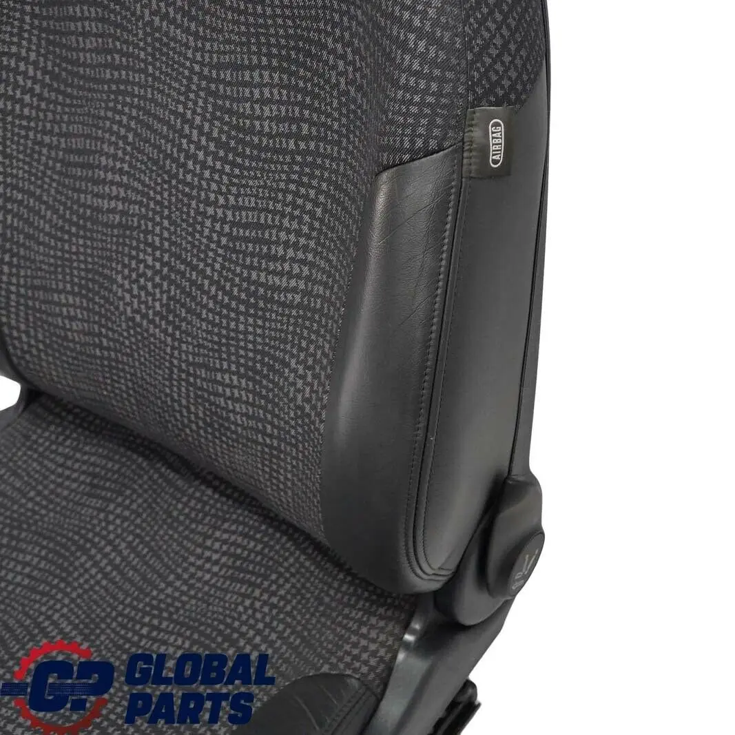 Mini Cooper R50 Stoff / Leder Kaleido Vorne Links Sport Sitz Panther Schwarz - SKU 7073081 - Teilenummer 7073081